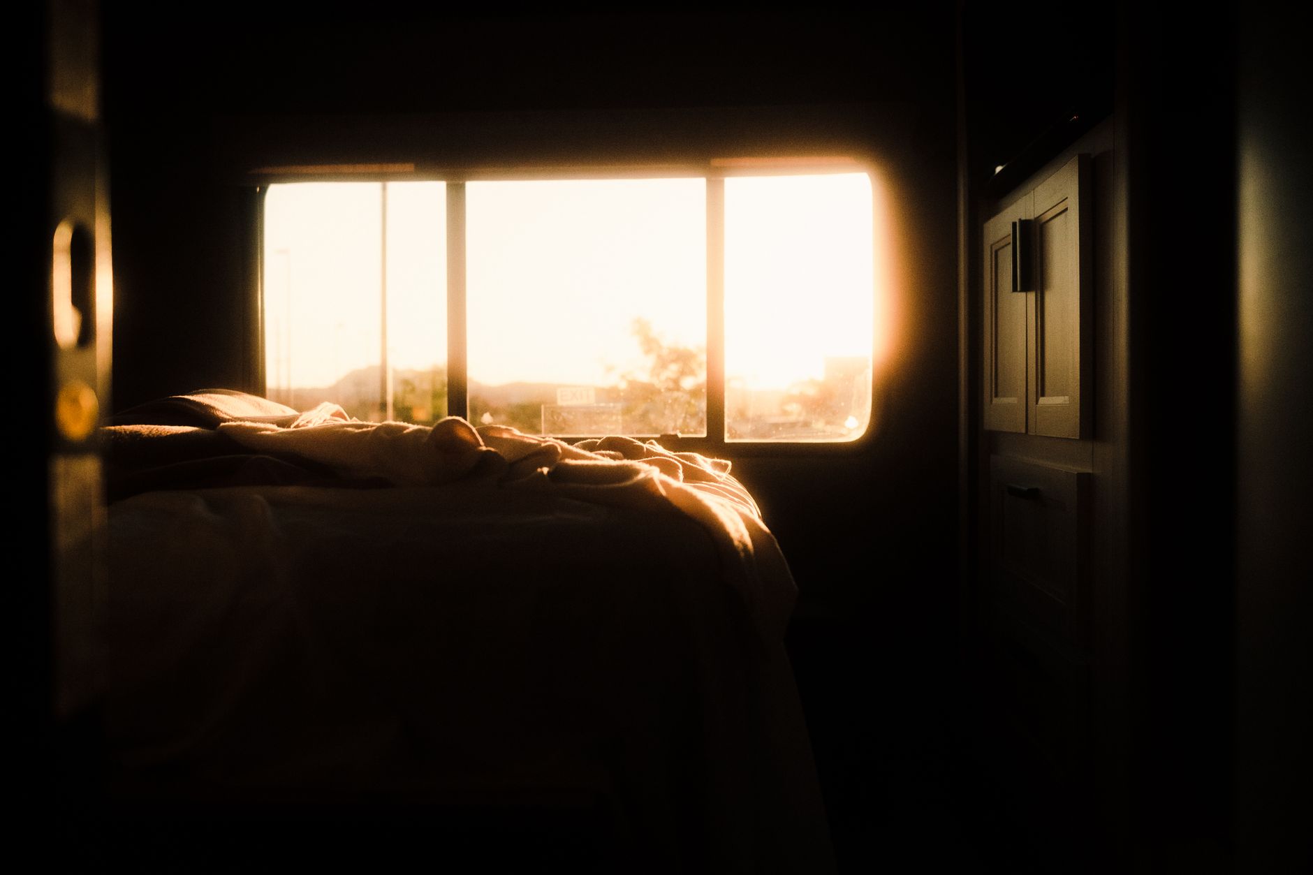 Warm morning physical smart home interior lighting mockup